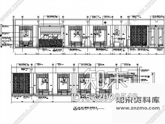 施工图杭州某知名酒店全日制餐厅室内装修图cad施工图下载【ID:532008548】