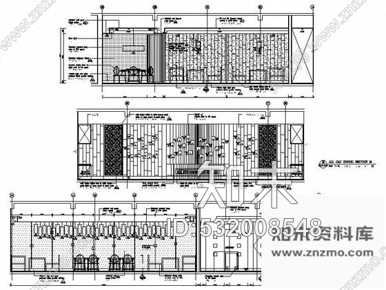 施工图杭州某知名酒店全日制餐厅室内装修图cad施工图下载【ID:532008548】