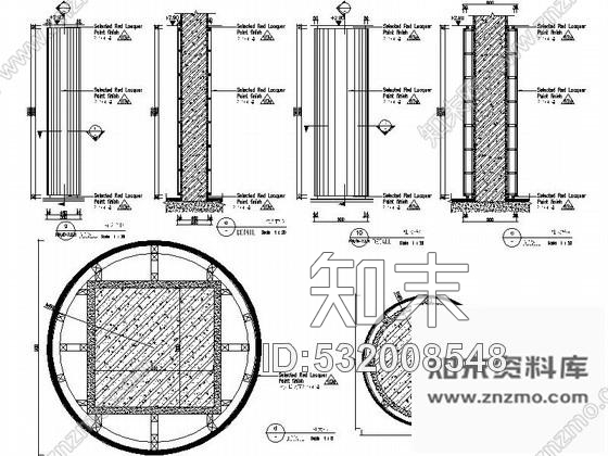 施工图杭州某知名酒店全日制餐厅室内装修图cad施工图下载【ID:532008548】