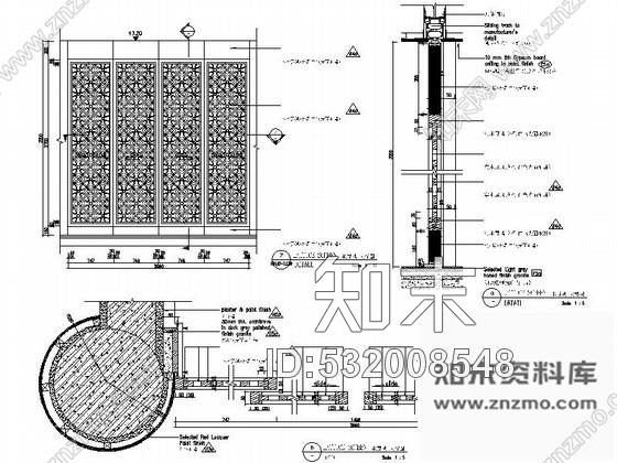 施工图杭州某知名酒店全日制餐厅室内装修图cad施工图下载【ID:532008548】