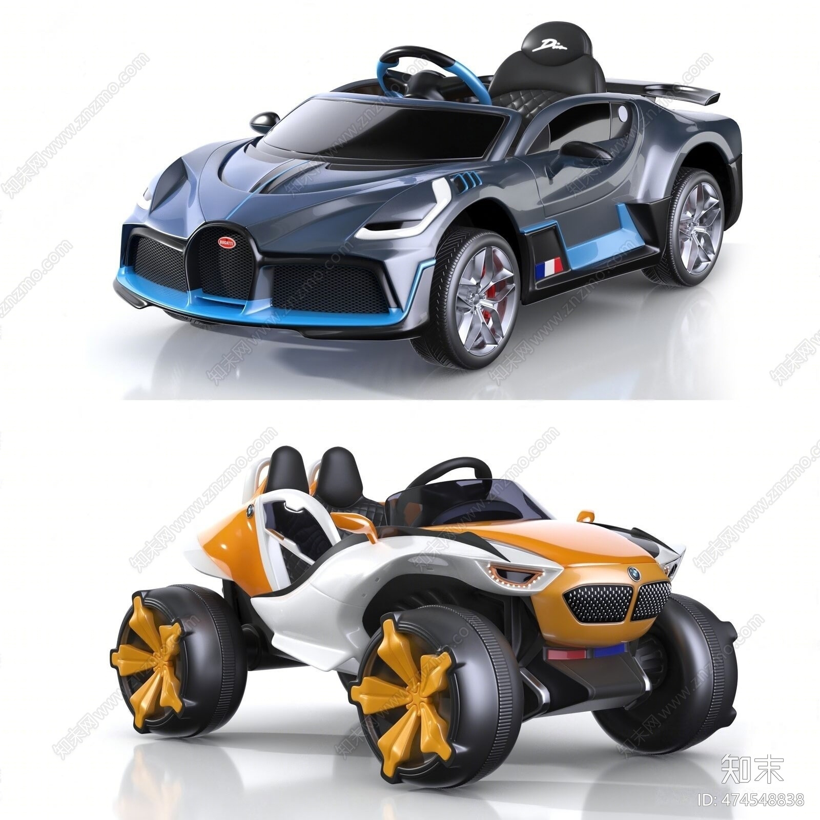 现代玩具车3d模型下载