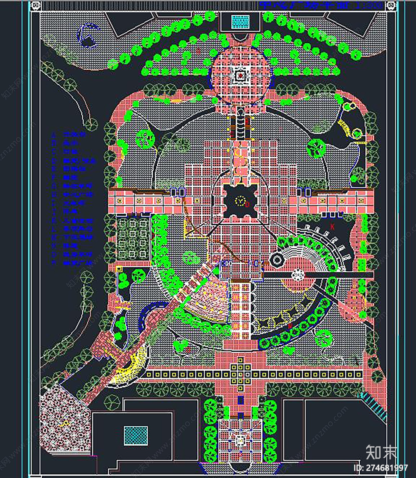 市中心广场规划设计图施工图下载【id:274681997】