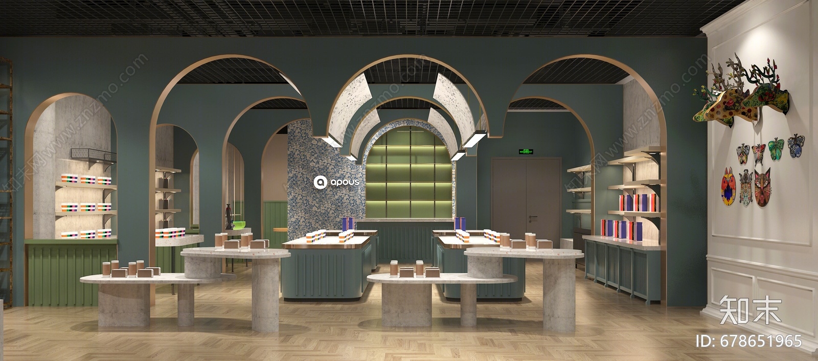 现代玩具礼品店3d模型下载【id:678651965】