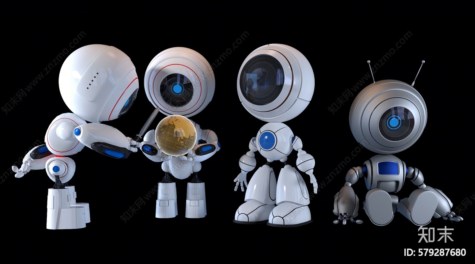 现代玩具机器人3d模型下载