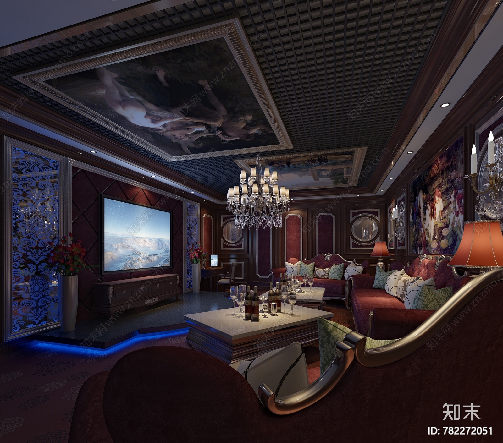 欧式ktv3d模型下载【id:782272051】