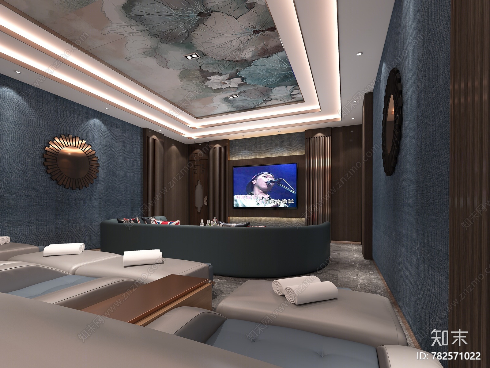 新中式ktv3d模型下载【id:782571022】