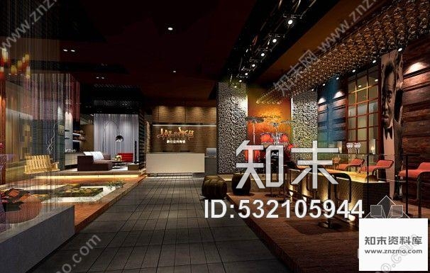 施工图大型陶瓷标准店展示厅含效果施工图下载【ID:532105944】