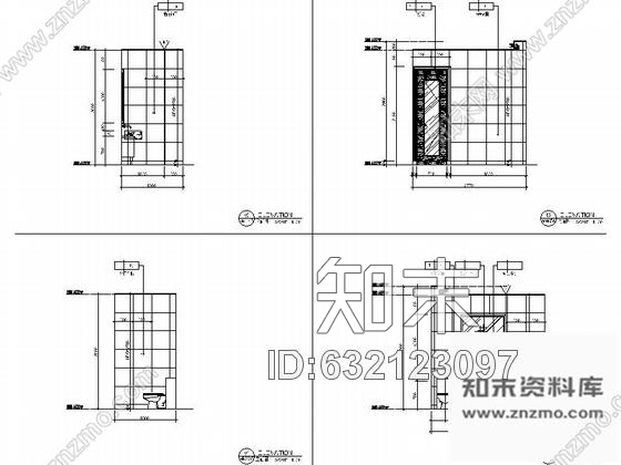 施工图山东时尚KTV包间室内装修图含效果cad施工图下载【ID:632123097】