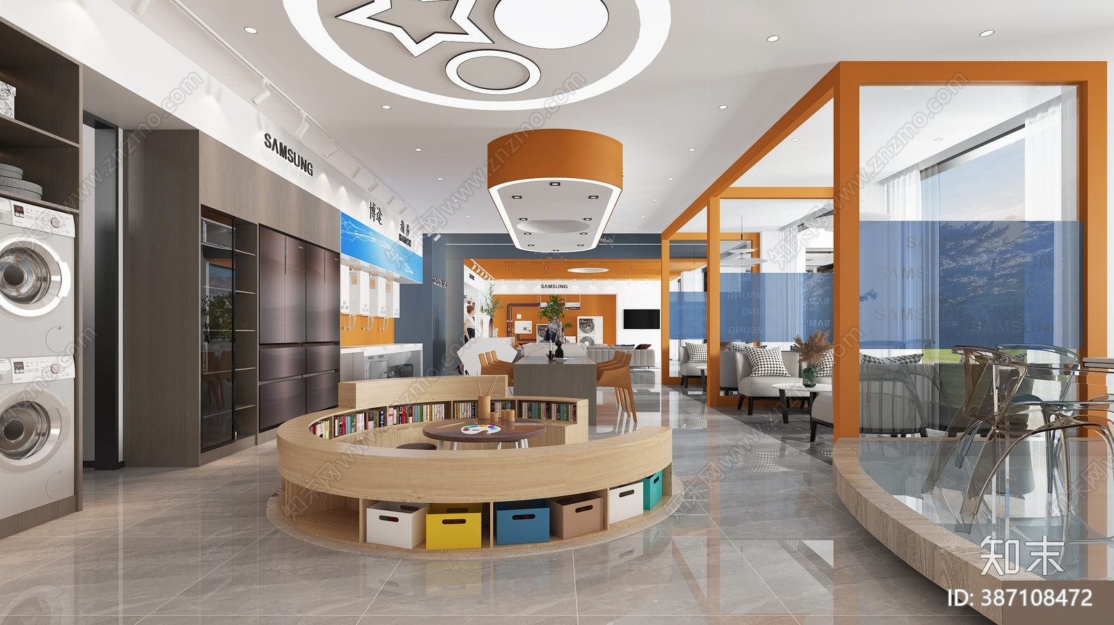 现代专卖店3d模型下载