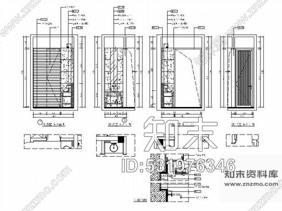 施工图福建380平简约现代风格两层别墅施工图含高清实景图cad施工图下载【ID:531976346】