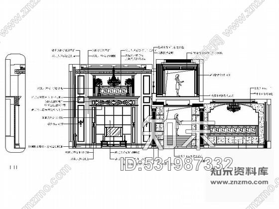 施工图某奢华欧式别墅室内装饰装修图cad施工图下载【ID:531987332】