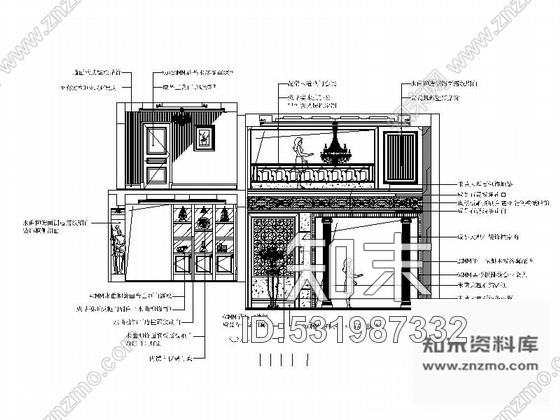 施工图某奢华欧式别墅室内装饰装修图cad施工图下载【ID:531987332】