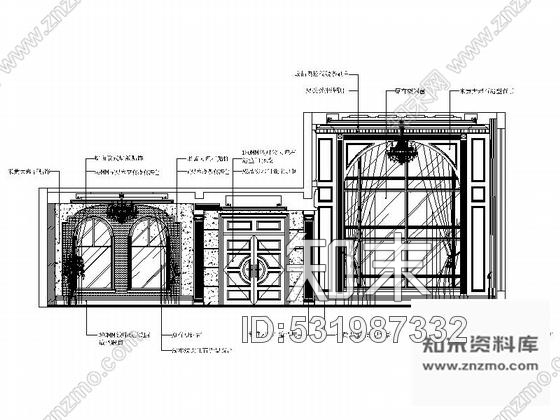 施工图某奢华欧式别墅室内装饰装修图cad施工图下载【ID:531987332】