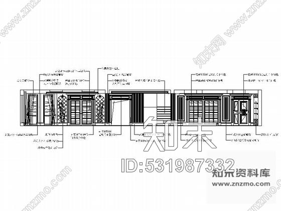 施工图某奢华欧式别墅室内装饰装修图cad施工图下载【ID:531987332】