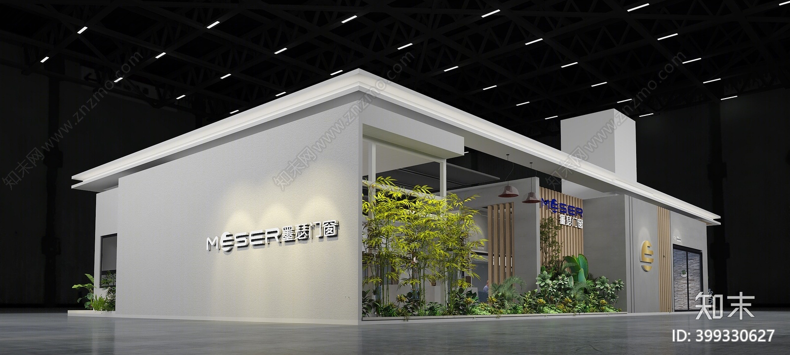 现代展厅3d模型下载【id:399330627】