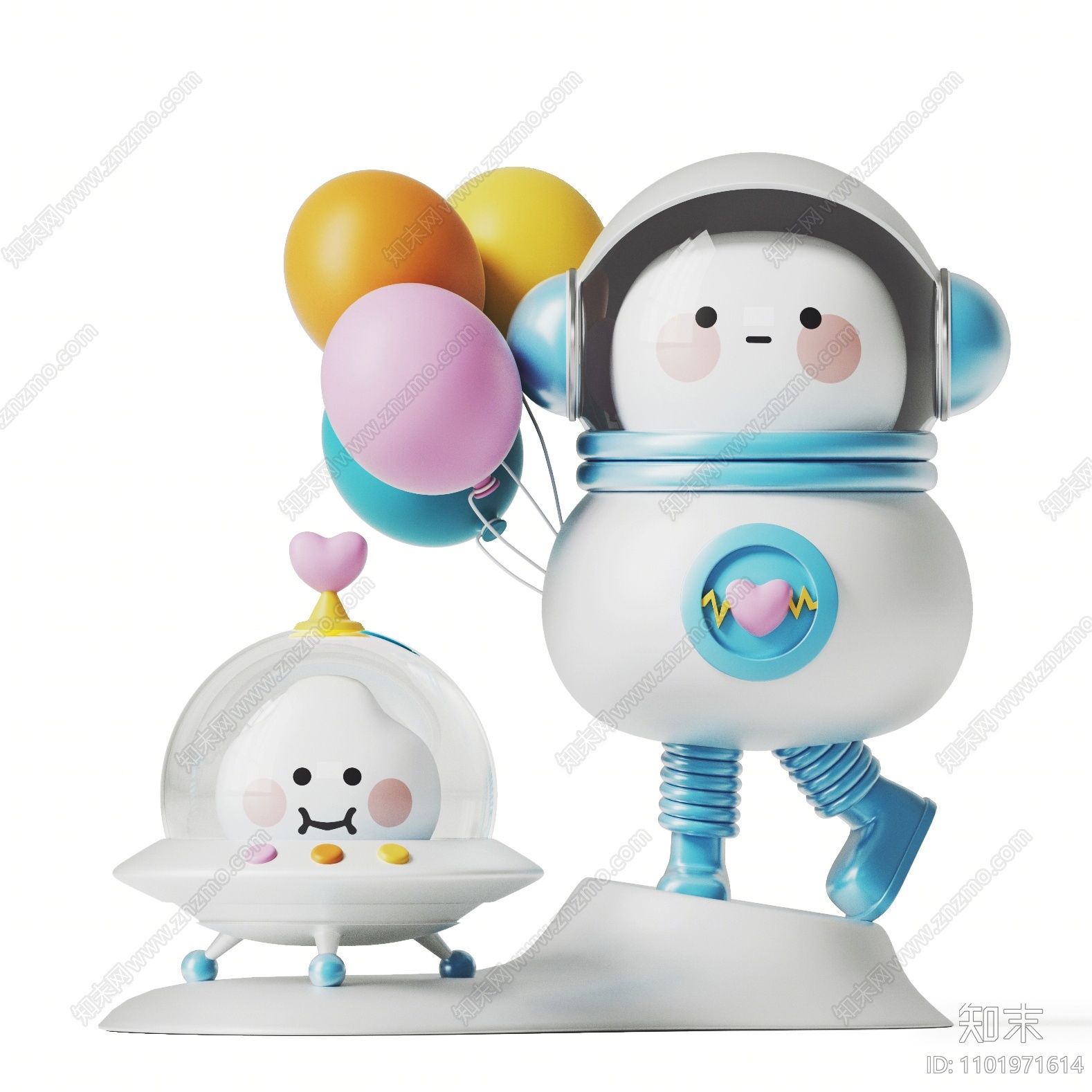 现代潮玩公仔3d模型下载