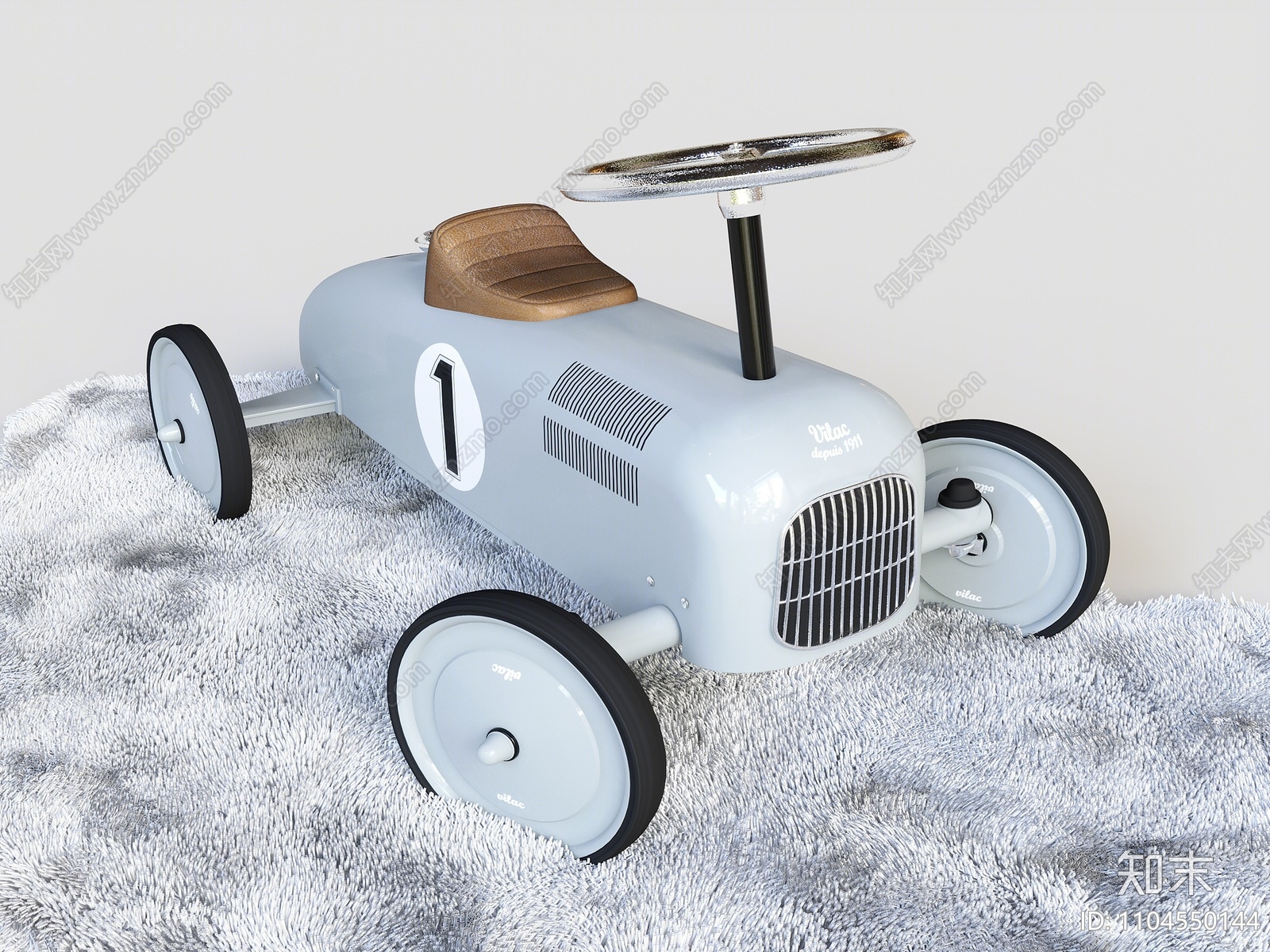 现代玩具车3d模型下载