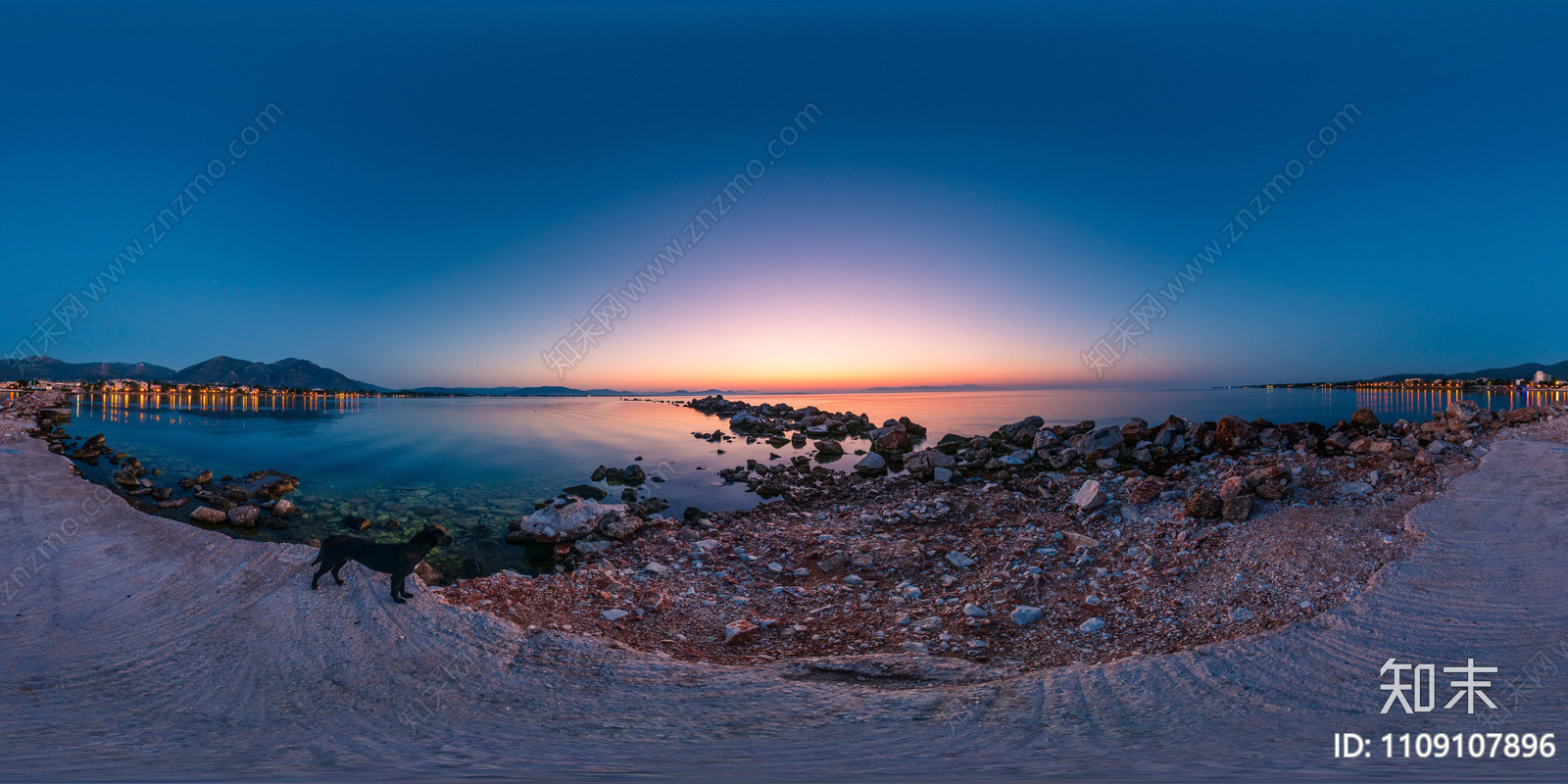 相似高清贴图hdr高清夜景环境贴图hdr滨水原生态河岸日落hdr外景hdr