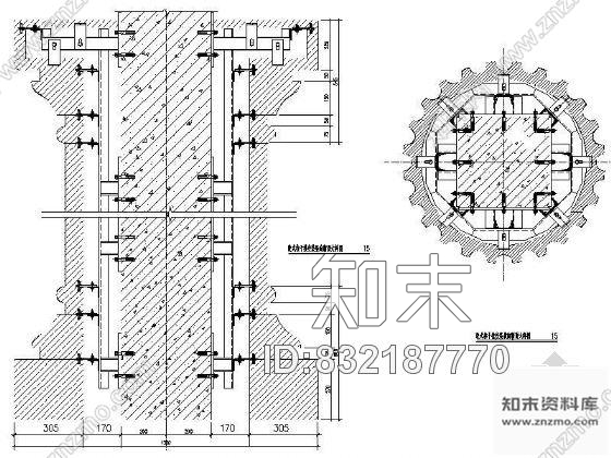 陶立克柱详图cad施工图下载【ID:832187770】