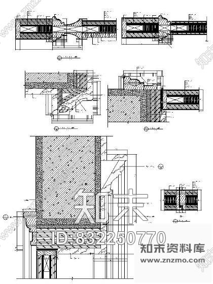 图块/节点豪华公寓入户大门详图cad施工图下载【ID:832250770】