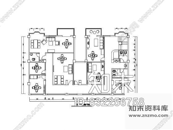 图块/节点二层茶楼平面设计图cad施工图下载【ID:832256758】