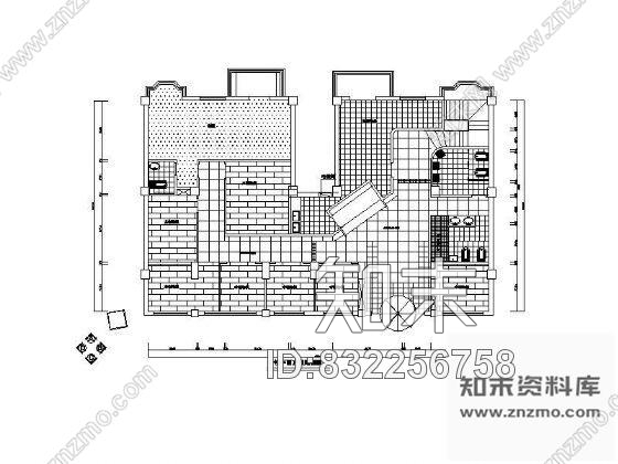 图块/节点二层茶楼平面设计图cad施工图下载【ID:832256758】