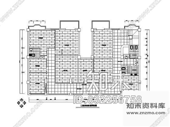 图块/节点二层茶楼平面设计图cad施工图下载【ID:832256758】