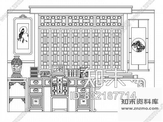 图块/节点中欧式背景墙CAD节点详图施工图下载【ID:832187714】