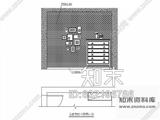 图块/节点精装儿童房立面图施工图下载【ID:832196786】