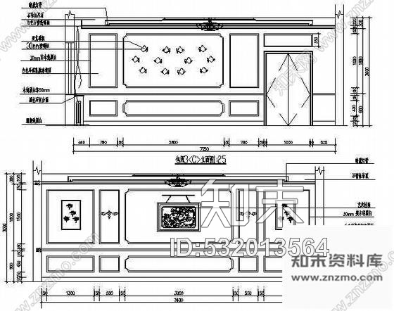 某餐馆装饰施工图cad施工图下载【ID:532013564】