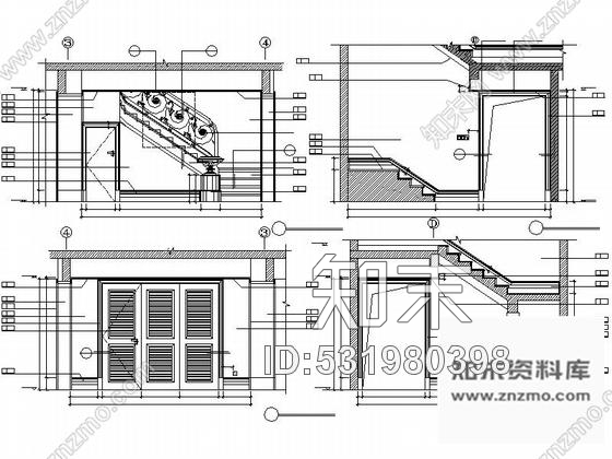 施工图北京原创美式乡村风格双层别墅室内设计施工图含实景图cad施工图下载【ID:531980398】