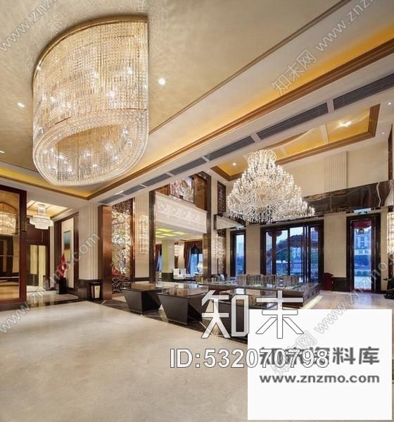 施工图武汉奢华国际城售楼部装修图含效果cad施工图下载【ID:532070798】