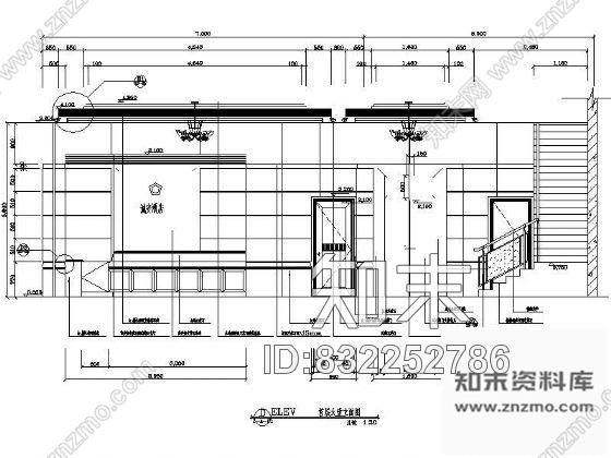 图块/节点某酒店大堂立面图cad施工图下载【ID:832252786】