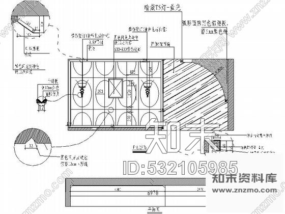 施工图陕西著名品牌软体家具高档专卖店室内CAD装修图含效果施工图下载【ID:532105985】