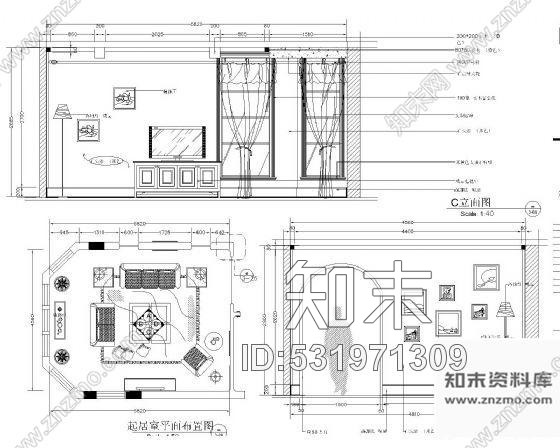 施工图湖南某花园别墅装修施工图施工图下载【ID:531971309】