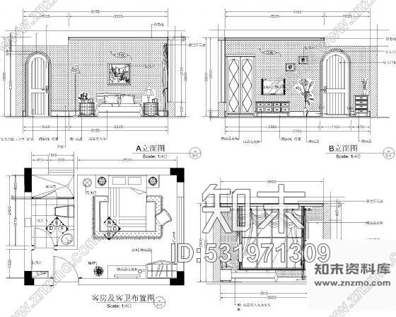 施工图湖南某花园别墅装修施工图施工图下载【ID:531971309】