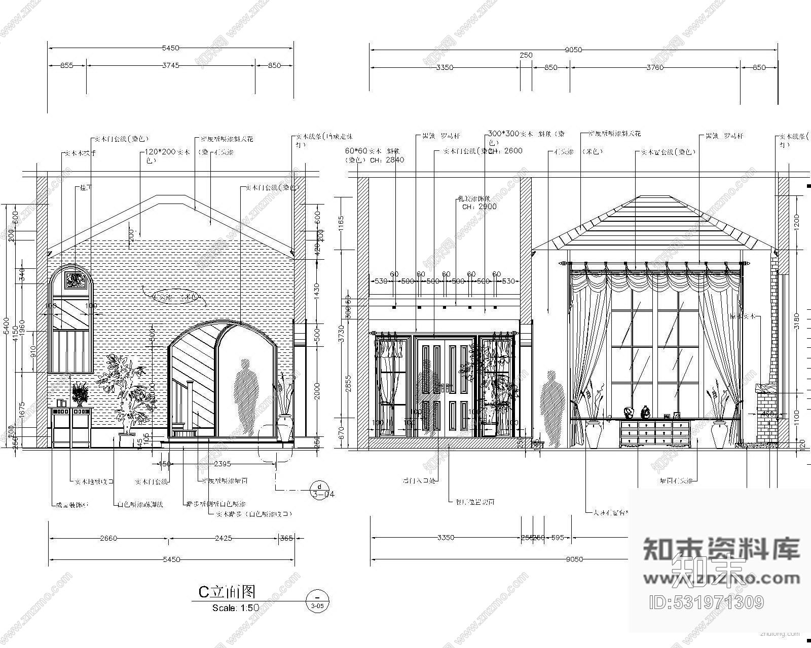 施工图湖南某花园别墅装修施工图施工图下载【ID:531971309】