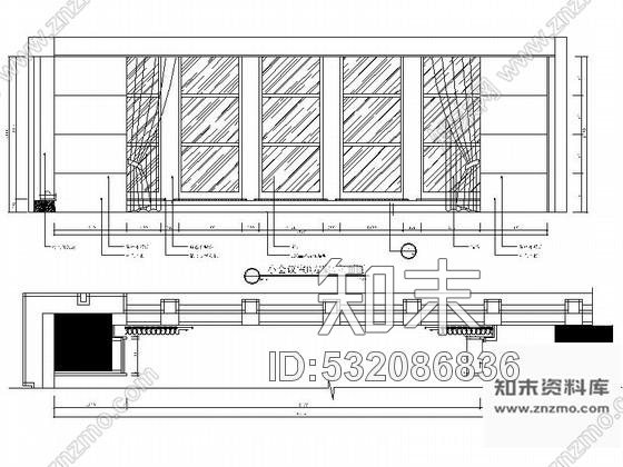 施工图某大厦73平方小会议室装修图含效果cad施工图下载【ID:532086836】