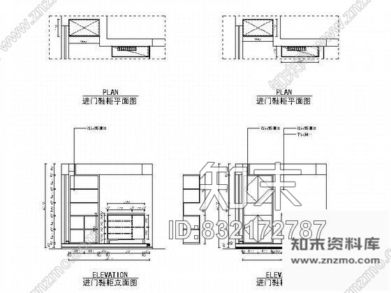 图块/节点家装各类柜子立面成套CAD图块下载cad施工图下载【ID:832172787】