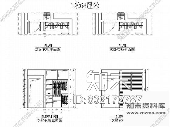 图块/节点家装各类柜子立面成套CAD图块下载cad施工图下载【ID:832172787】