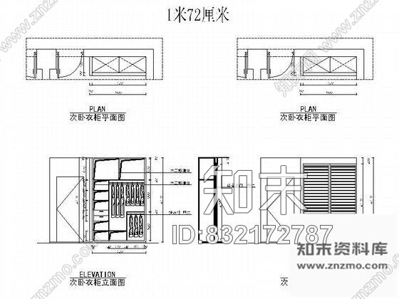 图块/节点家装各类柜子立面成套CAD图块下载cad施工图下载【ID:832172787】