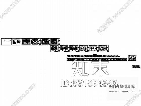 施工图新沂现代高档中式联体别墅装修图cad施工图下载【ID:531974348】