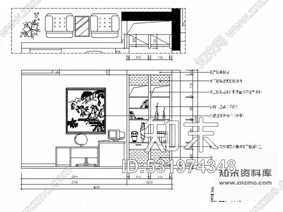 施工图新沂现代高档中式联体别墅装修图cad施工图下载【ID:531974348】