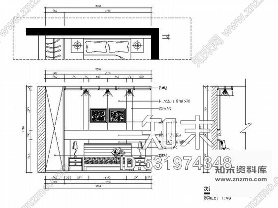 施工图新沂现代高档中式联体别墅装修图cad施工图下载【ID:531974348】