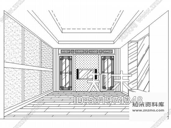 施工图新沂现代高档中式联体别墅装修图cad施工图下载【ID:531974348】