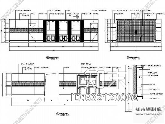 施工图洗浴中心走廊装修图cad施工图下载【ID:632120062】