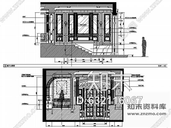 施工图上海某豪华红酒会所室内装修施工图cad施工图下载【ID:632116067】