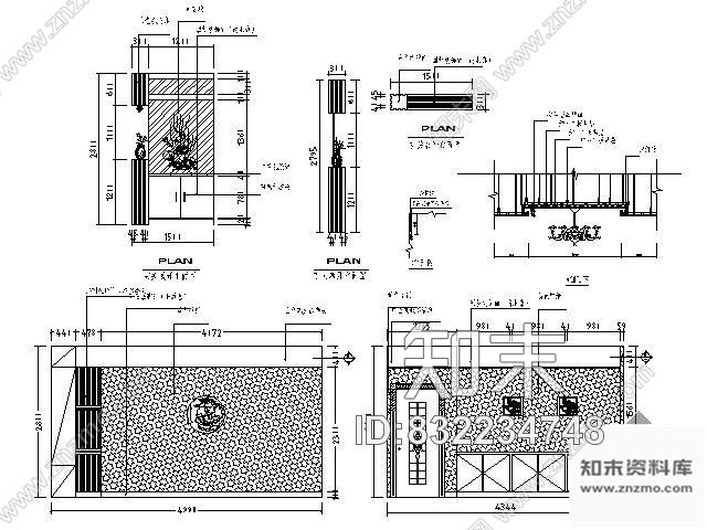 洗浴按摩包间详图cad施工图下载【ID:832234748】