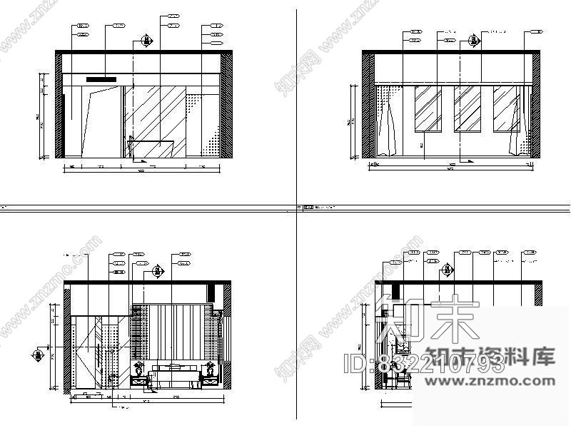 图块/节点某酒店K-6型双人房详图cad施工图下载【ID:832210793】