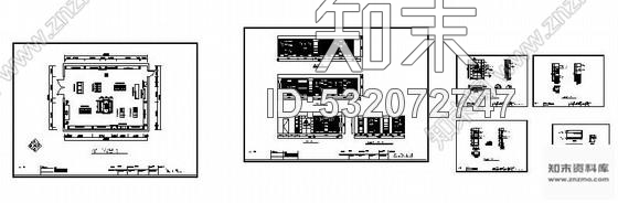 施工图河南某现代风格西服专卖店室内装修施工图cad施工图下载【ID:532072747】